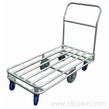 Foldable Logistics 6 Wheels Warehouse Cart